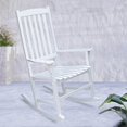thumbnail image 3 of Monstay Outdoor Wooden Porch Rocking Chair, White Color, Weather Resistant Finish, 3 of 15