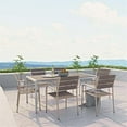 thumbnail image 5 of Pemberly Row  Patio Dining Arm Chair in Silver and Gray (Set of 2), 5 of 5