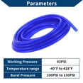 thumbnail image 2 of Unique Bargains Silicone Vacuum Tubing Hose Automotive Vacuum Line High Temperature 33Ft 3/16" 5mm ID 2.5mm Thickness 1 Pcs Blue 130PSI Max Pressure, 2 of 4