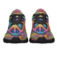 thumbnail image 5 of Hippie Peace Sign Shoes Sneakers for Women Men Black Size 11.5, 5 of 7