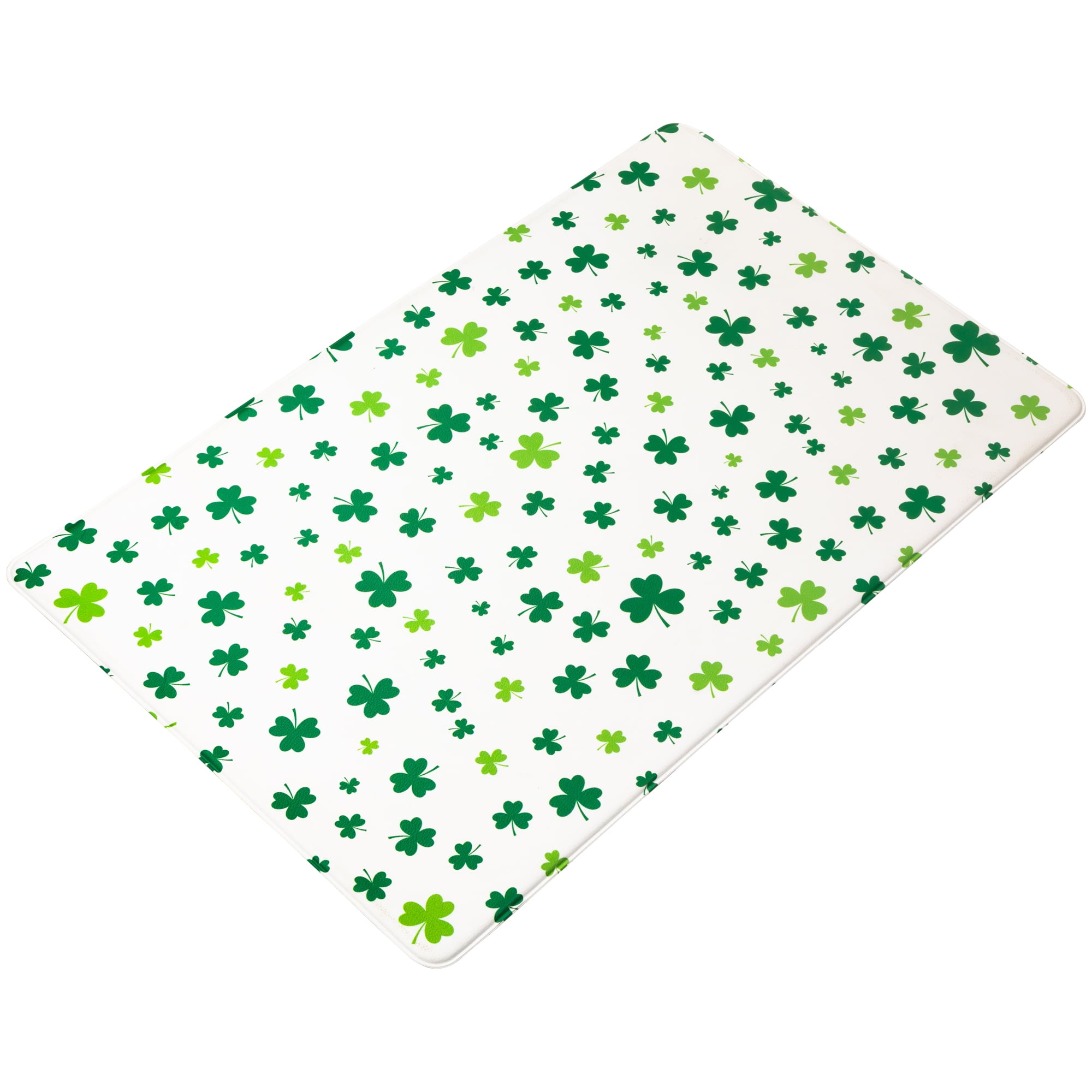 Northlight St. Patrick's Day Shamrocks Kitchen Floor Comfort Mat - 29.5"