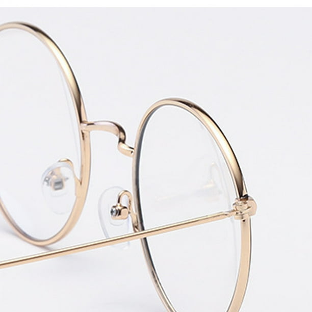 Lentes dorados transparentes sale