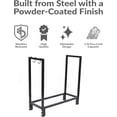 thumbnail image 3 of Firewood Log Rack with Cover - Indoor or Outdoor Wood Storage - - Capacity, 3 of 11