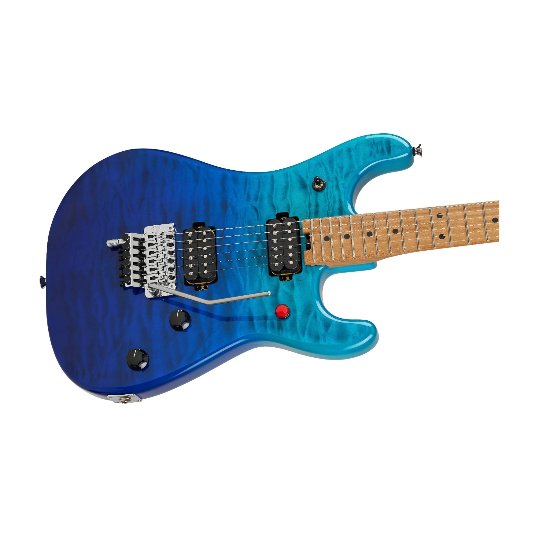 EVH 5150 Series Deluxe QM 6-String Electric Guitar with Baked Maple Fingerboard and Basswood Body (Pacific Drift)