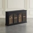 thumbnail image 4 of Jofran Archdale 65" Gothic Arch Transitional Sideboard Storage Cabinet with Glass Doors, 4 of 13