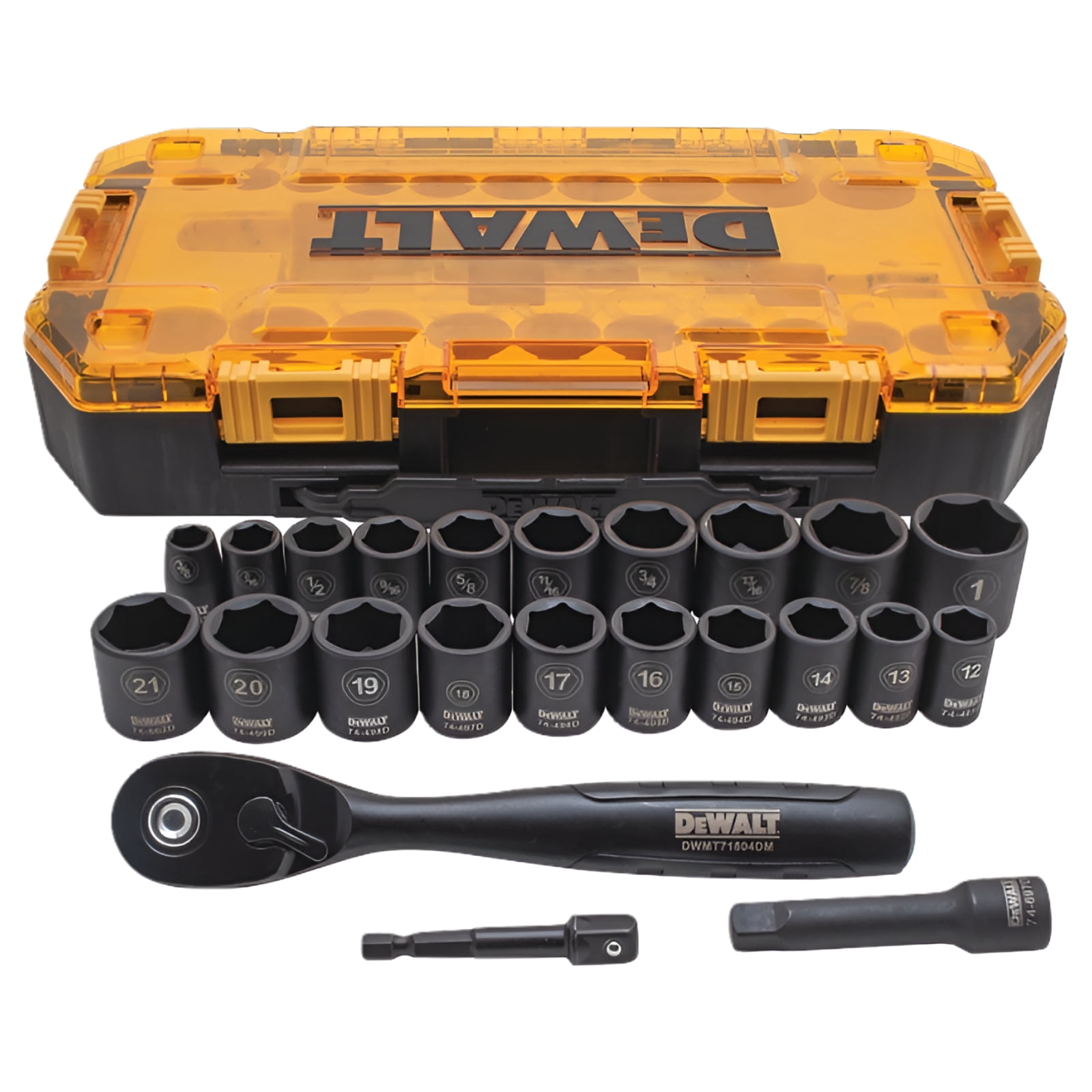 特別価格DEWALT Impact Socket Set, 23-Piece, 1/2