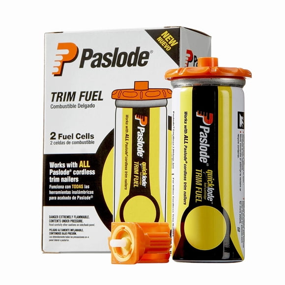 Fuel Cell Paslode 816007 con borde amarillo corto universal, paquete de 2