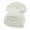 White, variant on Argentina Embellishment Embroidered 12 Inch Long Knitted Beanie - Black OSFM
