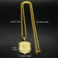 thumbnail image 3 of SAINT MICHAEL PROTECT US Archangel 14K Yellow Gold Saint Michael Necklace Men/Women Gold Color Pendant Necklace Jewelry, 3 of 8