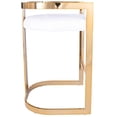 thumbnail image 2 of Beaumont Lane Metropolitan Living 25'' Modern Metal Counter Stool in Gold/White, 2 of 5