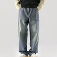 thumbnail image 3 of PEASKJP Men's Skinny Slim Fit Stretch Straight Leg Fashion Jeans Pants (Green,34), 3 of 7