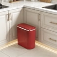 thumbnail image 3 of Extra Large Capacity Oval Kitchen Can Space Saving Design For Modern Household Stylish Waste Disposal Solution, 3 of 3