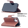 thumbnail image 2 of Allytech iPhone 12 Mini Case Wallet, PU Leather Slim Fit Magnetic Closure Hand Wrist Strap Shockproof Full Protection TPU Back Cover Shell for Apple iPhone 12 mini 5.4", Brown, 2 of 6
