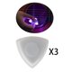 thumbnail image 5 of 3 piezas de púas de guitarra LED, púas de ukelele, no para guitarra, regalos para principiantes Hugo Púas luminosas, 5 of 10