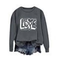 thumbnail image 5 of ylioge Womens Valentine's Day Sweatshirts Pullover Crewneck Tops Ladies Trendy Long Sleeve Loose Fit Graphic Sweatshirt Winter, 5 of 6