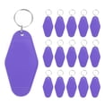 thumbnail image 1 of Unique Bargains Vintage Motel Keychain Blank Hotel Keychains Rhombus Retro Key Tag, Purple, 16 Pack, 1 of 7