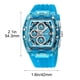 thumbnail image 3 of YiJuHui Men's Chronograph Watch Waterproof Business Casual Wristwatch with Luminous Hands, Quartz Movement, Stainless Steel Case Back, Silicone Strap for Daily Wear, Office, and Formal Occasions, 3 of 9