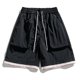 thumbnail image 1 of pstuiky Pantalones cortos para hombre, Pantalones cortos casuales cómodos de moda para hombre, de color liso, con cintura elástica regular, para playa Pantalones cortos cargo, 1 of 9