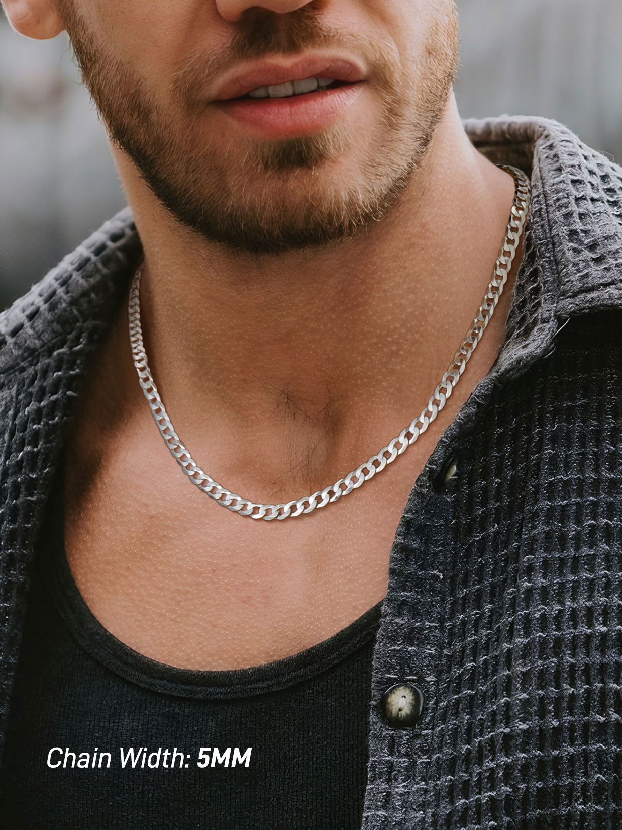 ChainsProMax Solid 925 Sterling Silver Cuban Chain Women Men Necklace 3mm/5mm 14"-28" Mothers Day Fathers Day Jewelry Gifts for Women Men