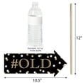 thumbnail image 3 of Big Dot of Happiness Funny Adult 70th Birthday - Gold - Birthday Party Photo Booth Props Kit - 10 Piece, 3 of 5