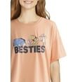 thumbnail image 4 of Winnie the Pooh Women's and Women’s Plus Oversized Tee and Pants Pajama Set, 2-Piece, Sizes XS-3X, 4 of 5