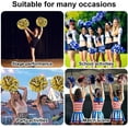 thumbnail image 4 of LINLIN Pom Poms Cheerleader 2 Pieces Metallic Cheerleading Pompons Flower Ball, Aerobics Cheerleading Pom Poms, for Sports Dance Cheerleading Pompons Plastic, 4 of 7