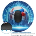 thumbnail image 2 of Toronto Baseball Round Non-Slip Rubber 4 PCS 8in Mouse Pad 3mm Thick Polyester Surface for Office Gaming PC, Bluebird Mouse Pad LS179, 2 of 7