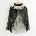 thumbnail image 4 of Ydojg Winter Warm Coat For Toddler Boys Girls Lace Up Cape Party Robe Kids Holiday Party Tulle Princess Cloak Fashion Outwear Black, 4 of 5