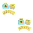 thumbnail image 4 of Ounissouiy Máquina interactiva de tarjetas de aprendizaje temprano, tarjetas Flash parlantes educativas y portátiles, multifuncionales azul 2Conjunto, 4 of 6
