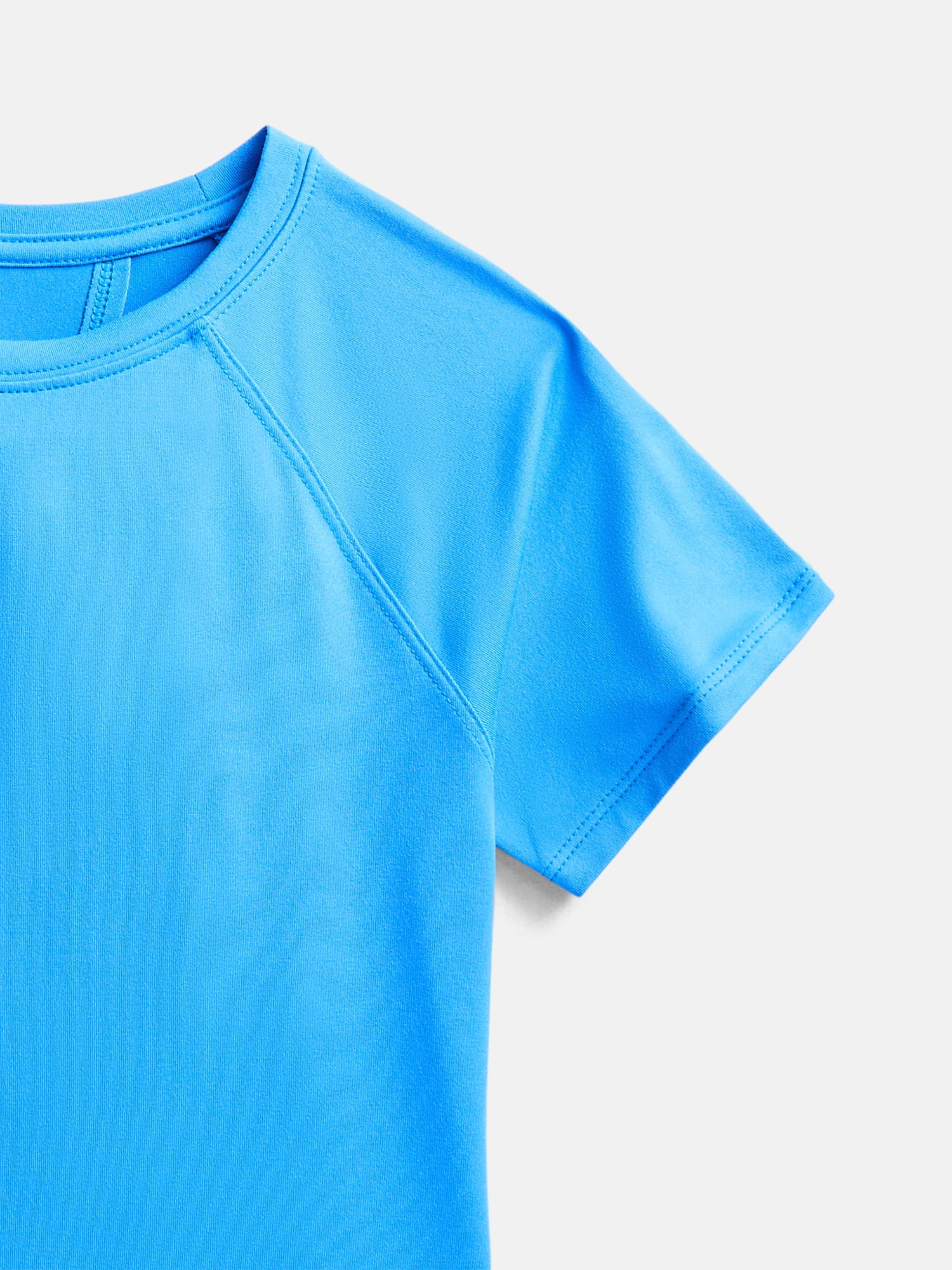 Athletic Works Girls Active Fashion Tee with Short Raglan Sleeves, Sizes 4-18 & Plus