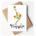 thumbnail image 1 of Football Player Bicycle Kick Pattern Wedding Cards Congratulations Greeting Envelopes, 1 of 3