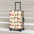 thumbnail image 6 of Gukieu Dachshund Dog Puppy Print Suitcase Protective Cover, Elastic Zipper Buckle Suitcase Protective Cover, Suitable for Travel, Business Trip-X-Large, 6 of 7