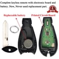 thumbnail image 1 of SaverRemotes 6 Button Key Fob Compatible for 2008-2015 Chrysler Town and Country，2008-2014 Dodge Grand Caravan, 1 of 4