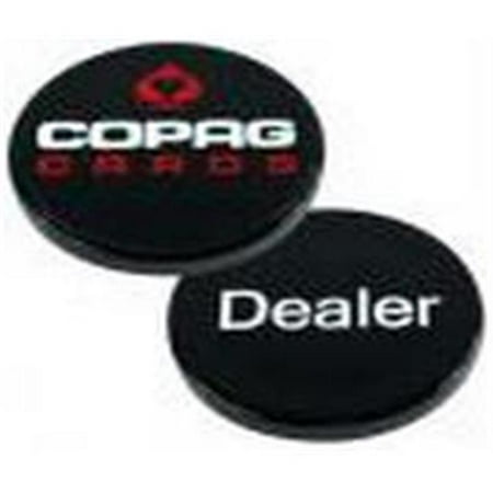 Dealer Button Set - Brybelly GCOP-904 Plastic Copag Dealer Button, Black