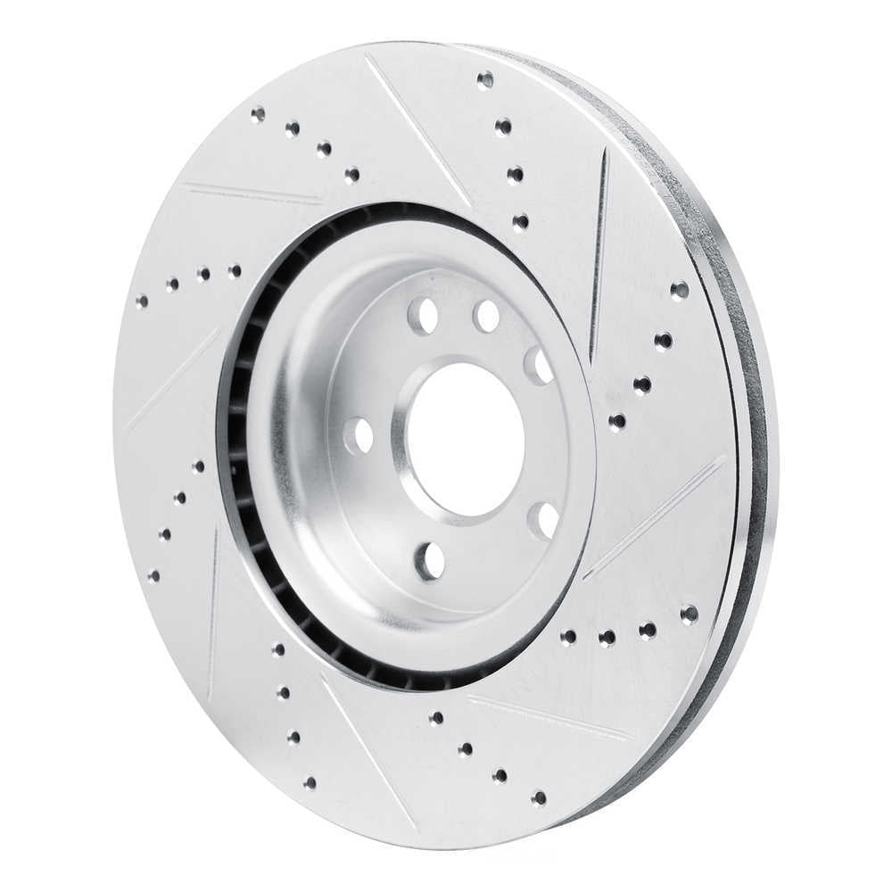 Dynamic Friction Company 631-20042L DFC Brake Rotor - Drilled And Slotted - Silver