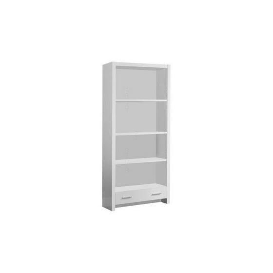 Monarch Bookcase 71 H Dark Taupe With A Storage Drawer