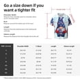 thumbnail image 5 of Balery Cute Gnomes in USA1 Camisa Casual de Manga Corta con Botones para Hombre, Texturizada, Estilo Cubano, para Playa, Verano-Small, 5 of 5