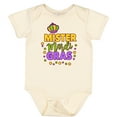 thumbnail image 3 of Inktastic Mister Mardi Gras with Crown and Dots Boys Baby Bodysuit, 3 of 5