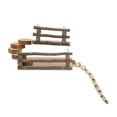 thumbnail image 1 of Small Pets Climbing Platform, Keep Fit Exercise Hamster Wooden Playground Stress Relief  For Rats For Running For Small Birds For Chewing, 1 of 8