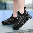 thumbnail image 2 of Toddler Shoes Boys Mesh Woven Sports Shoes Comfortable Breathable Running Shoes Toddler Boy Sneakers Black 11.5 Years-12 Years, 2 of 7