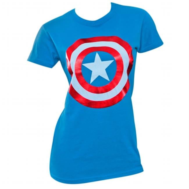 23162XL Captain America Shield Logo. america womens shirt. 