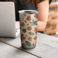 thumbnail image 4 of 20oz Tumblers Fall Leaves Mushrooms Stainless Steel Vacuum Insulated Double Wall Travel Tumbler Cups Mug with Lid and Straw,Cleaning Brush for Cold & Hot Drinks, 4 of 7