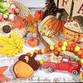 thumbnail image 3 of Thanksgiving Tiered Tray Decor Set Fall Tiered Tray Centerpiece Wooden Tabletop Signs Pumpkin Truck Spice Blocks Directional Sign Rustic Farmhouse Autumn Harvest Decorations (B), 3 of 3