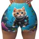 thumbnail image 2 of Fotbe Underwater Diving Cat Shorts Sin Costuras – Shorts Deportivos de Cintura Alta para Mujer, Elásticos para Gimnasio, Yoga, Running o Ciclismo-Small, 2 of 8