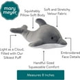thumbnail image 5 of Mary Meyer Smootheez Dolphin Plush - 8-Inch Ultra-Soft Squishy Stuffed Animal, Grey  White Sensory Toy, 5 of 6