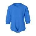 thumbnail image 2 of Coerni New Born Baby Cotton Romper Cute Long Sleeve Button Onesie Boys Girls Solid Soft Outfit Long Sleeve Crewneck Bodysuit, 2 of 9