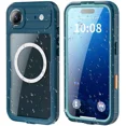 thumbnail image 1 of for iPhone Air Waterproof Case Compatible with MagSafe, Magnetic Waterproof Full Body IP68 Underwater Case Built-in Screen Protector Military Grade Shockproof Phone Cover with Lanyard, 1 of 7