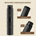 thumbnail image 3 of Lisapack 8ML Atomizer Perfume Spray Bottle for Travel, Empty Refillable Cologne Dispenser, Portable Sprayer (Stripe Black), 3 of 5