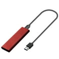 thumbnail image 2 of M.2 a USB 3.1 Lector Caja de almacenamiento Soporte UASP Clave B / Clave Interfaz - rojo shamjiam  caja del recinto, 2 of 9
