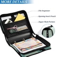 thumbnail image 3 of FORMRS Zipper Binder with Shoulder Strap 2-inch Ring 500 Sheet Capacity File Bag, Black Cat, 3 of 5